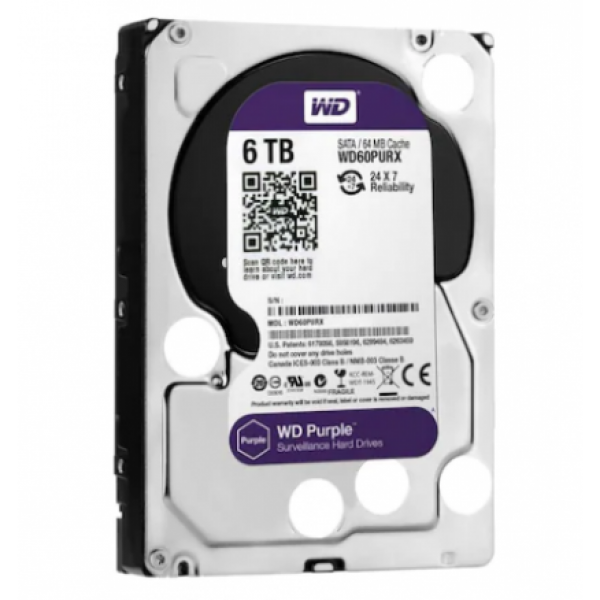 Western Digital Purple WD60PURX 3.5" 6 TB SATA 3 HDD…