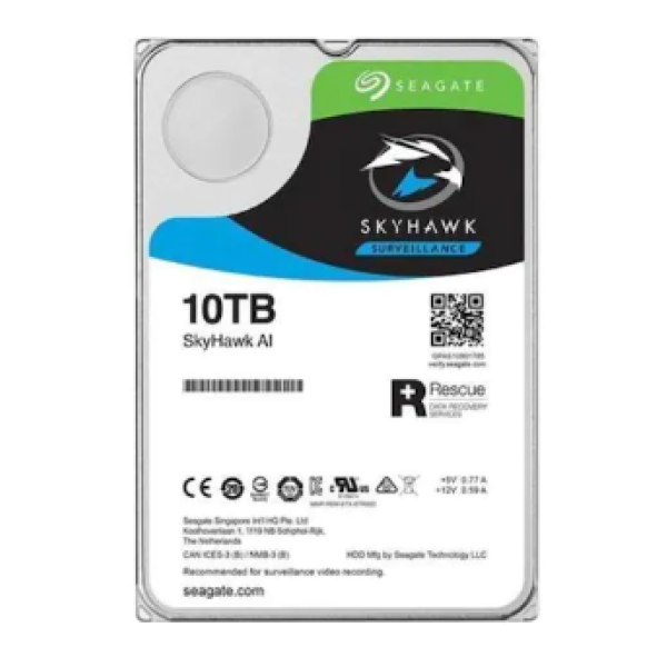 SEAGATE 3.5" 10TB SKYHAWK ST10000VE0008 7200 RPM 256MB SATA-3 Gü…