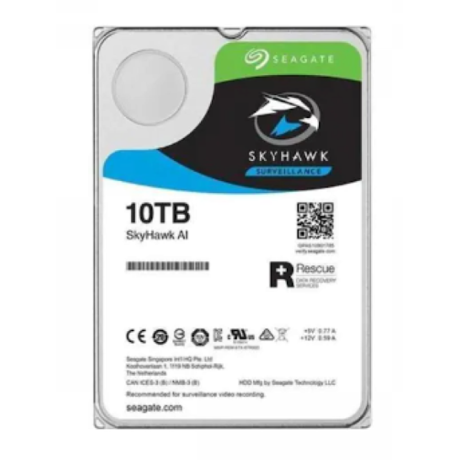 SEAGATE 3.5" 10TB SKYHAWK ST10000VE0008 7200 RPM 256MB SATA-3 Güvenlik Diski