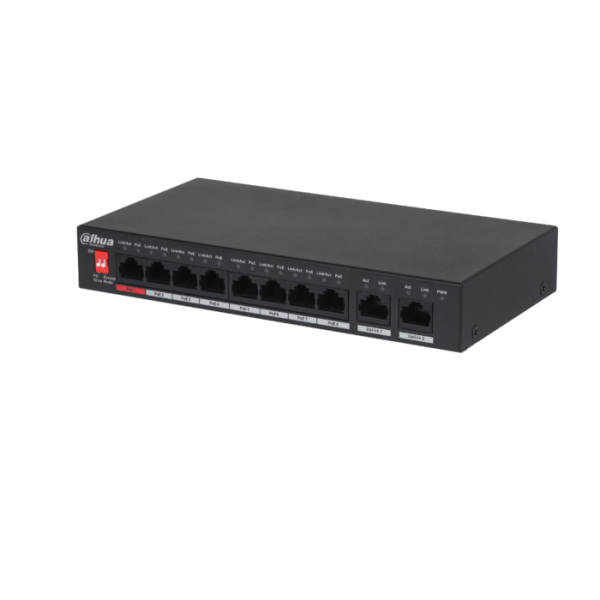 Dahua PFS3010-8ET-96-V2 8 Kanal PoE Switch - 250 metre uzaklığa PoE …