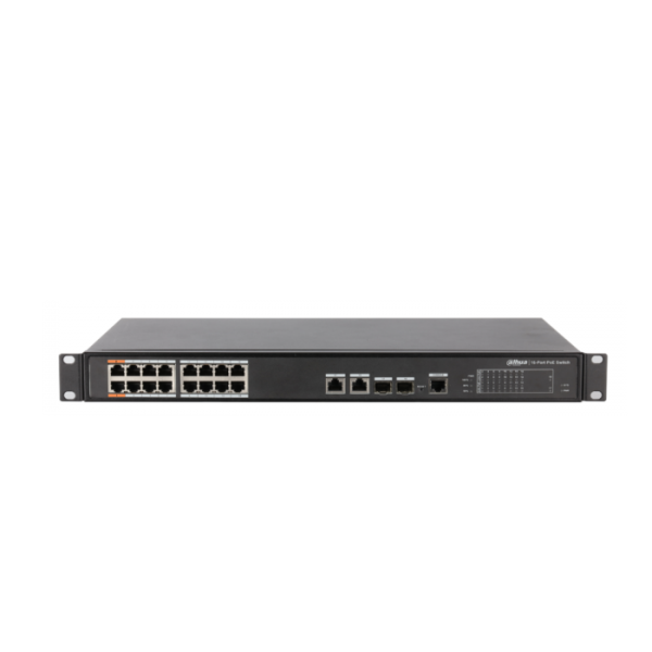 Dahua PFS4218-16ET-240 16 Kanal Yönetilebilir PoE Switch (16FE PoE +2…