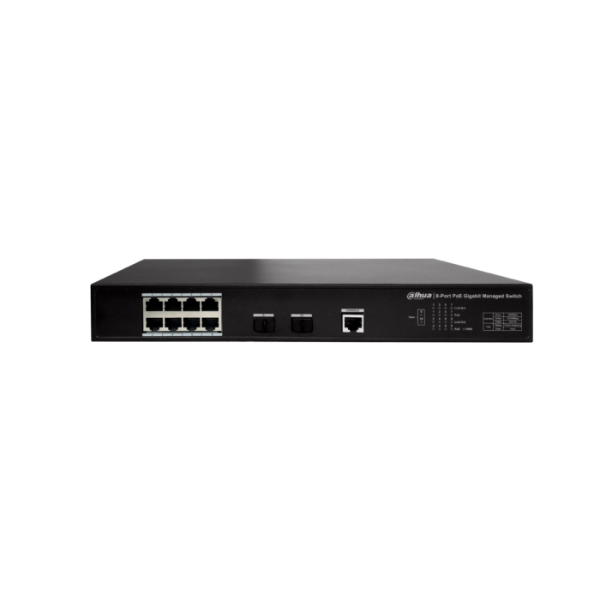 Dahua PFS4210-8GT-150 8 Kanal Yönetilebilir PoE Gigabit Switch ( 8GE …