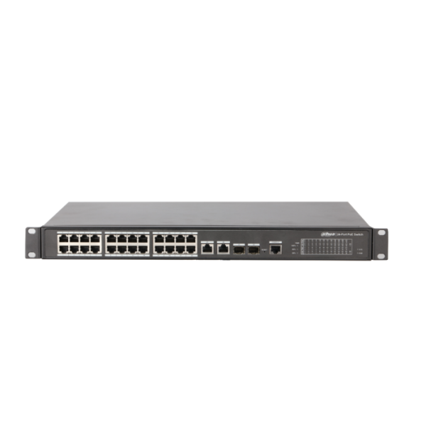 Dahua PFS4226-24ET-360 24 Port Yönetilebilir PoE Switch ( 24FE PoE +2…