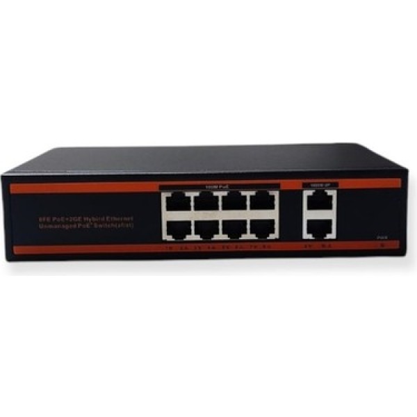 8 Port Poe 2 Port Uplink 250M Gigabit Poe Switch…